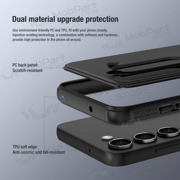 Samsung Galaxy S24 Plus funda „Nillkin Frosted Shield“ (negro) Samsung Galaxy S24 Plus funda „Nillkin Frosted Shield“ (negro)