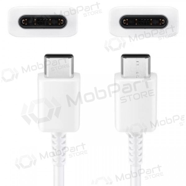 USB cable original Samsung EP-DA705BWE 25W 3A Type-C-Type-C 1.0m blanco