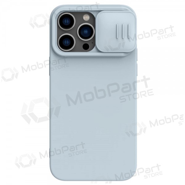 Apple iPhone 15 Pro Max funda „Nillkin Silicone“ (gris)