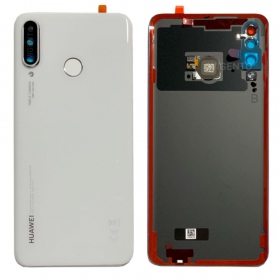 Huawei P30 Lite / P30 Lite New Edition 2020 48MP tapa trasera de la batería blanco (Pearl White) (usada grade A, original)