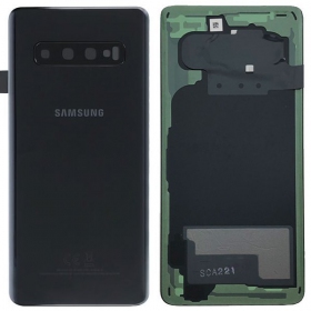 Samsung G973 Galaxy S10 tapa trasera de la batería negro (Prism Black) (service pack) (original)