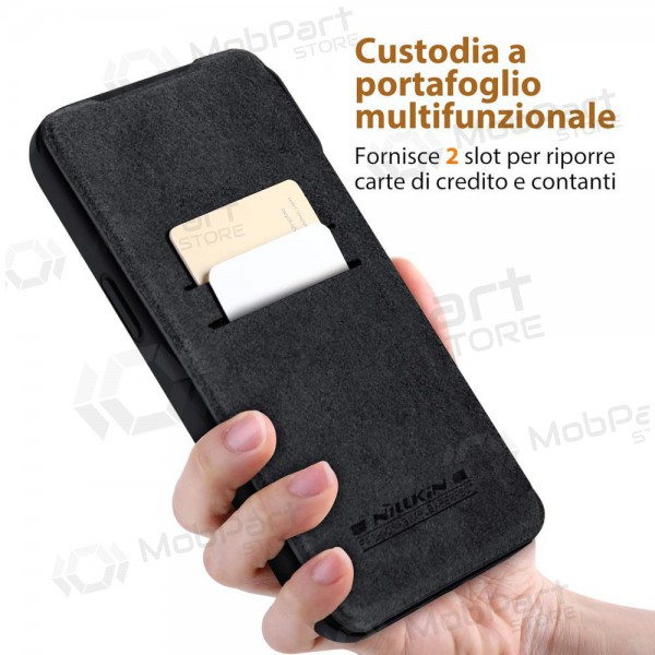 Apple iPhone 14 Plus funda „Nillkin Leather“ (azul)