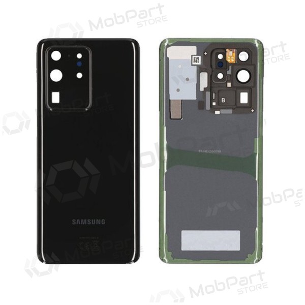 Samsung G988 Galaxy S20 Ultra tapa trasera de la batería negro (Cosmic Black) (usada grade C, original)