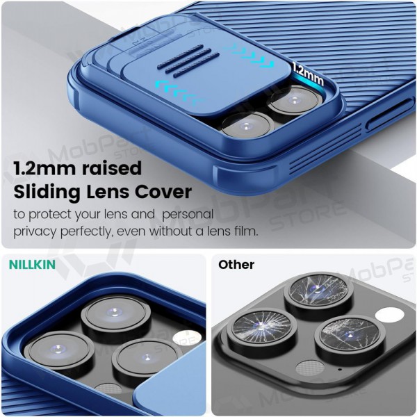 Apple iPhone 14 Pro Max funda „Nillkin CamShield Pro“ (azul)