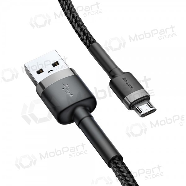 USB cable Baseus Cafule Type-C 1.0m 3.0A (gris-negro) CATKLF-BG1