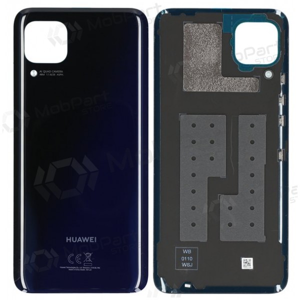 Huawei P40 Lite tapa trasera de la batería (negro) (service pack) (original)