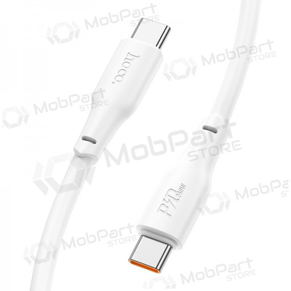 USB cable Hoco X93 60W USB-C to USB-C 2.0m blanco