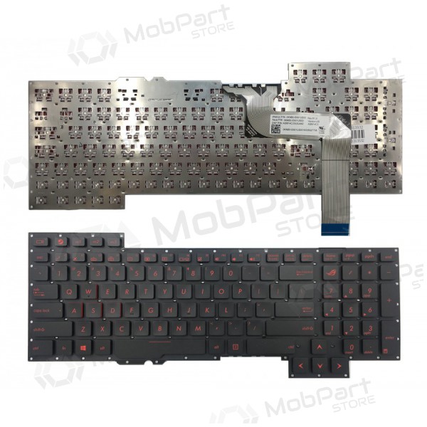 ASUS: ROG G751, G751J, G751JL, G751JM, G751JT, G751JY teclado