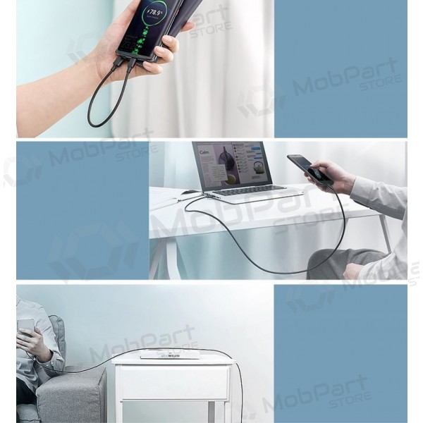 USB cable Ugreen US287 USB to USB-C 3A 1.5m negro