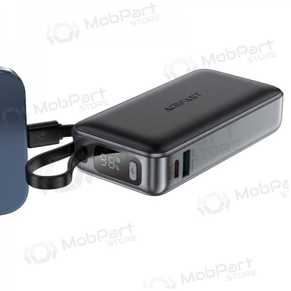 Batería externa Power Bank Acefast M7-10000 PD30W With Cable 10000mAh negro