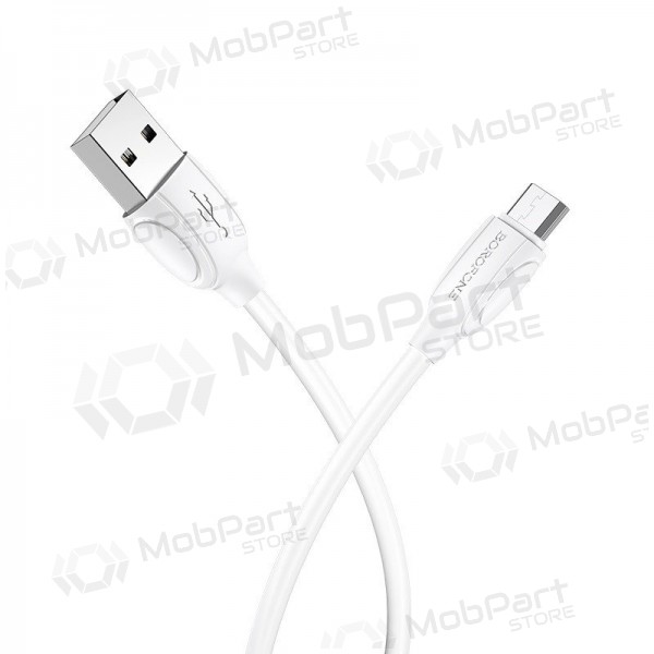 USB cable Borofone BX19 USB-A to MicroUSB 1.0m blanco