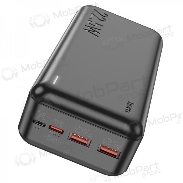 Batería externa Power Bank Hoco J101B PD 20W+Quick Charge 3.0 22.5W 30000mAh negro