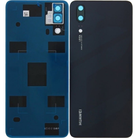 Huawei P20 tapa trasera de la batería (negro) (service pack) (original)