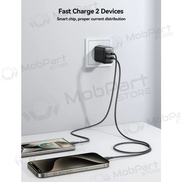 Cargador Joyroom JR-TCF13 USB-C/USB-A 25W negro