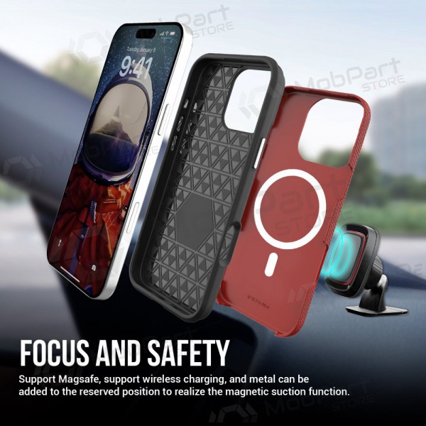 Apple iPhone 13 Pro funda „Perfectionists“ (rojo)
