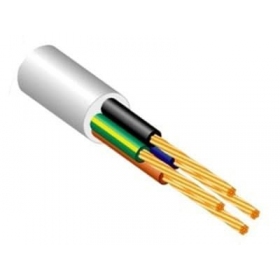 Cable flexible Lietkabelis OMY BVV-F 5x6 mm² de cobre PVC.