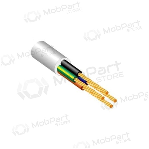 Cable flexible Lietkabelis OMY BVV-F 5x6 mm² de cobre PVC.