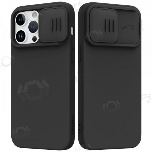 Apple iPhone 15 Plus funda „Nillkin Silicone“ (negro)