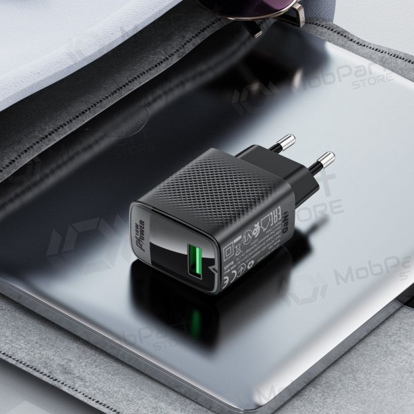Cargador Acefast A90 18W USB-A negro