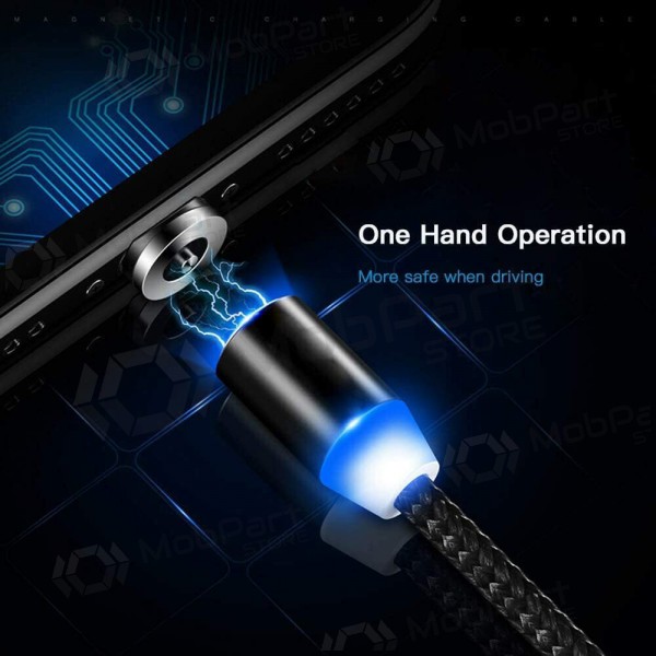 USB cable Magnetic Type-C 1.0m (negro)