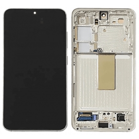 Samsung Galaxy S23 pantalla (verde claro) (con un marco) (original)