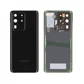 Samsung G988 Galaxy S20 Ultra tapa trasera de la batería negro (Cosmic Black) (usada grade B, original)