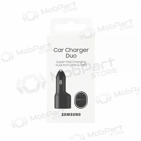 Cargador automobilinis original Samsung EP-L4020NBEGEU 1xType-C 1xUSB-A negro en el paquete 40W