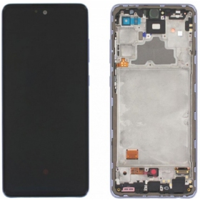 Samsung A725 A72 4G / A726 5G 2021 pantalla (violeta) (con un marco) (service pack) (original)