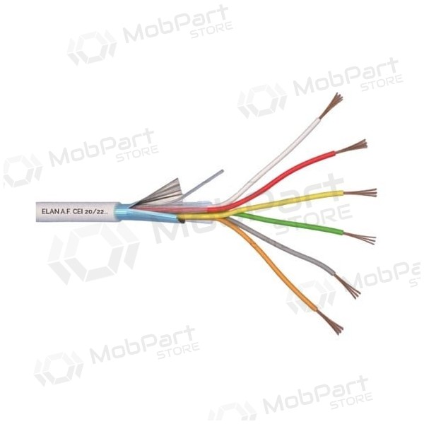 ELAN cable de protección trenzado, apantallado 6x0.22
