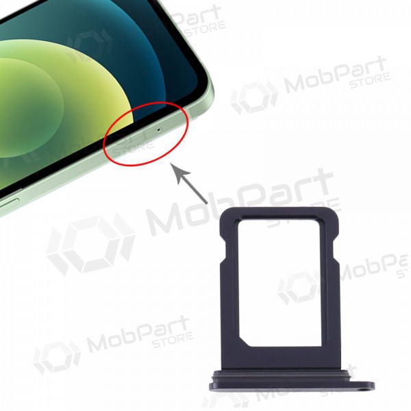 Apple iPhone 12 Titular de la tarjeta SIM (negro)