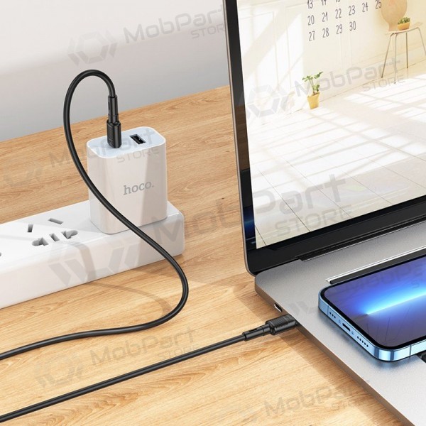 USB cable Hoco X83 60W Type-C to Type-C 1.0m negro