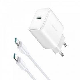 Cargador Joyroom JR-TCF24 USB-C PD30W + USB-C to USB-C cable 1.0m blanco