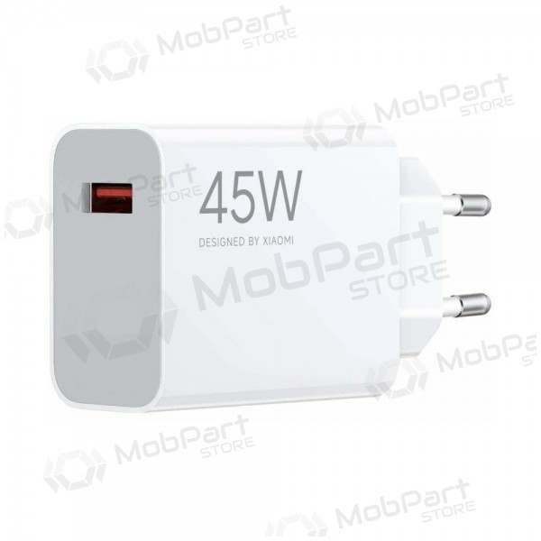 Cargador de teléfono Xiaomi Turbo Charging Power Adapter BHR07SLEU 45 W USB-A PD blanco