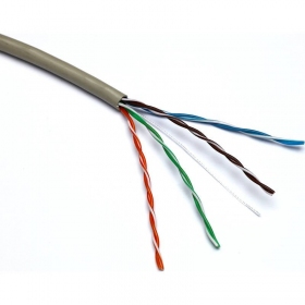 Cable de red Excel 100-065 Cat5 U/UTP (PVC, ECA, gris, bobina 305m.)