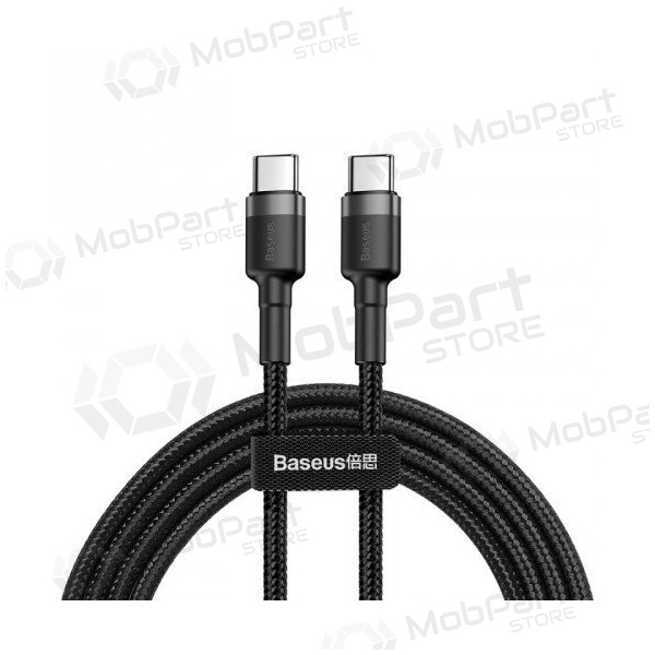 Cable Baseus Cafule PD Type-C - Type-C 3.0A 60W (gris-negro) 1.0m CATKLF-GG1