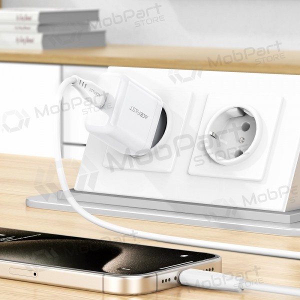 Cargador Acefast A130 20W USB-C blanco