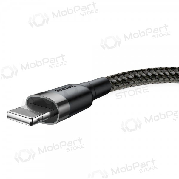 USB cable Baseus Cafule USB-A to Lightning 1.5A 2.0m gris-negro CALKLF-CG1