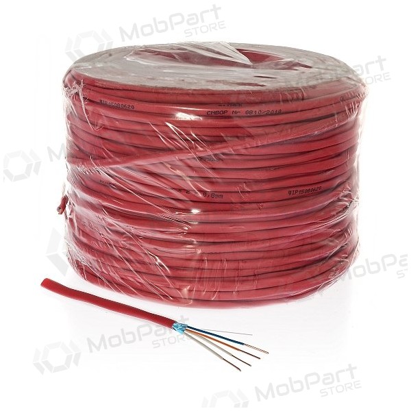 Cable de incendio apantallado Bitner YnTKSYekw 2x0.8mm (500m, Eca, monolítico)
