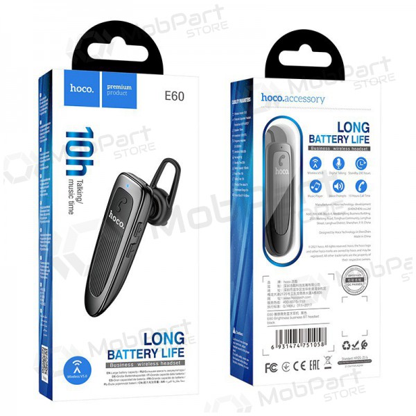 Inalámbrica manos libres Hoco E60 negro