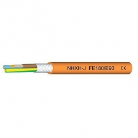 Cable de energía Eupen NHXH FE-180/E90 5x1.5 mm² de cobre LSZH 1 kV