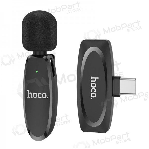 Micrófono Hoco L15 Type-C negro