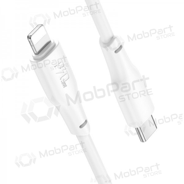 USB cable Hoco X93 60W USB-C to USB-C 1.0m blanco