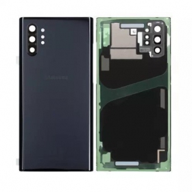 Samsung N975F Galaxy Note 10 Plus tapa trasera de la batería negro (Aura Black) (usada grade C, original)