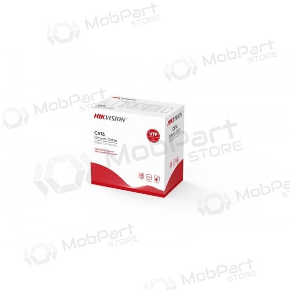 Cable de conexión Hik-vision UTP 6 (conductor-0.55mm, carrete 305m, para uso interior) DS-1LN6-UU.