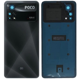Xiaomi Poco X4 Pro 5G tapa trasera de la batería (negro) (original) (service pack)